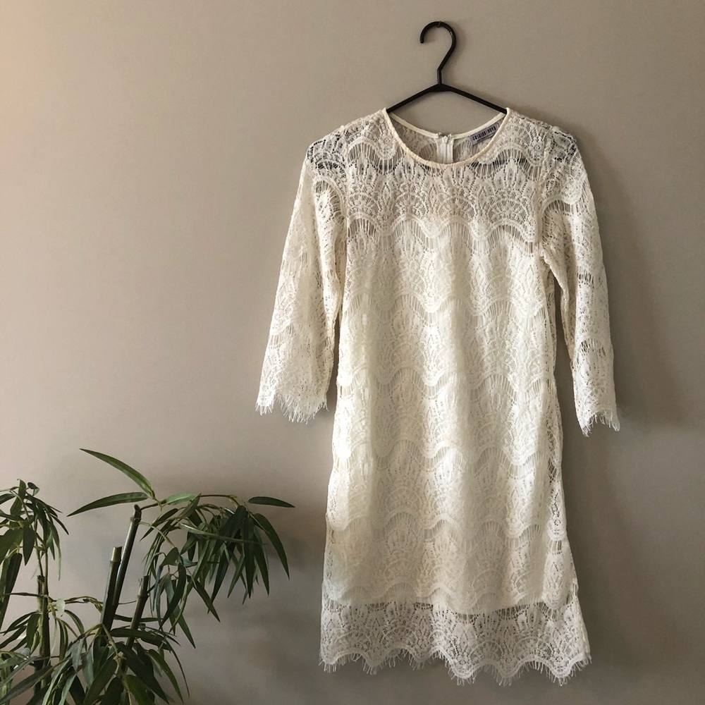 Lace mini dress